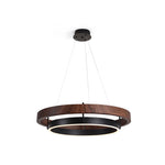 Walnut Ring Chandelier