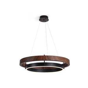 Walnut Ring Chandelier