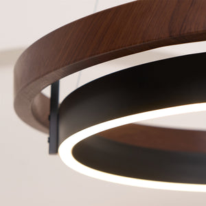 Walnut Ring Chandelier