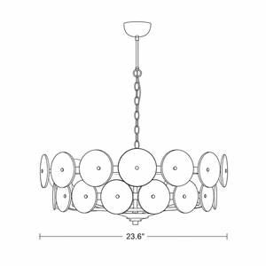 Halo Glass Chandelier