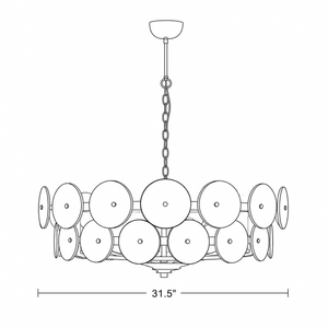 Halo Glass Chandelier