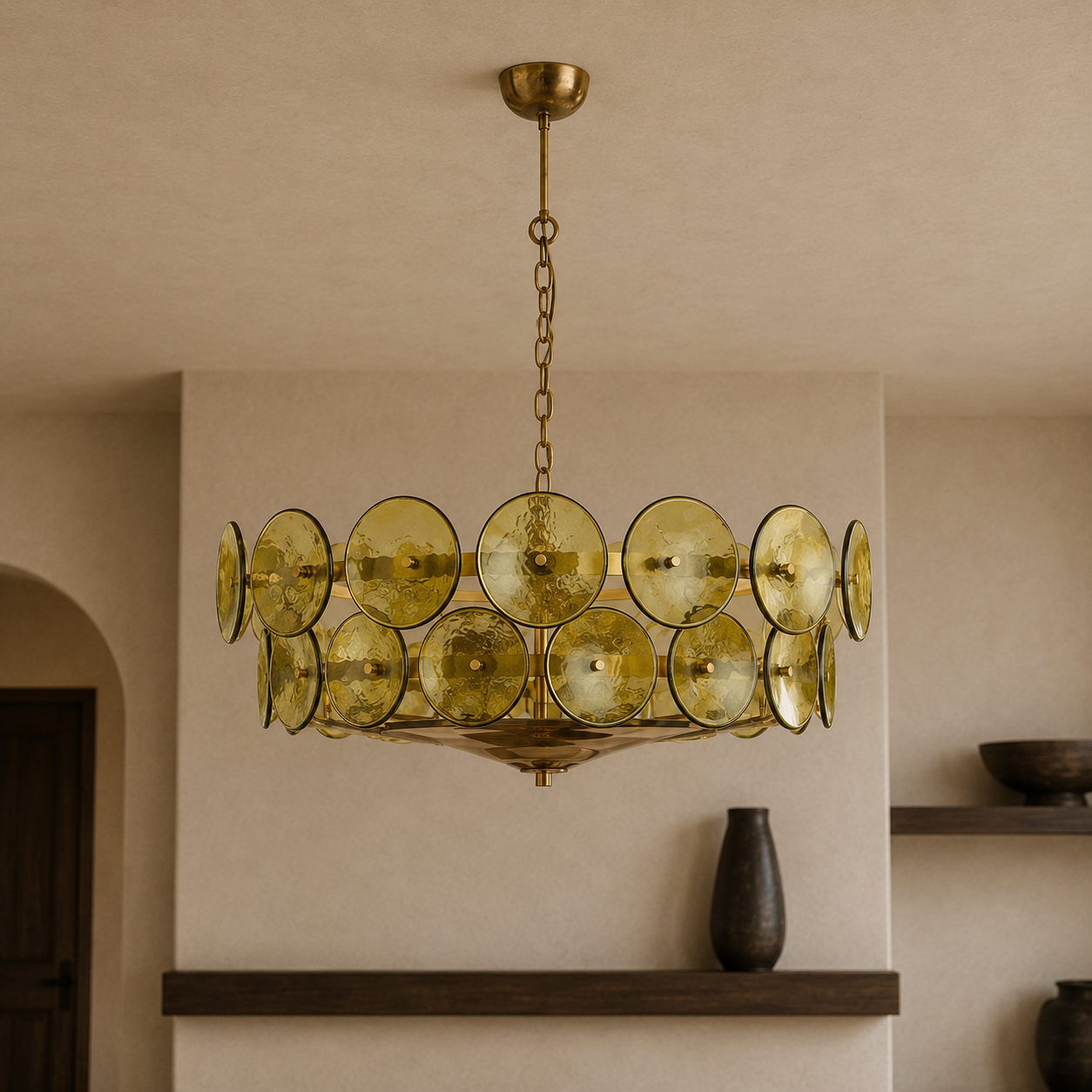 Halo Glass Chandelier