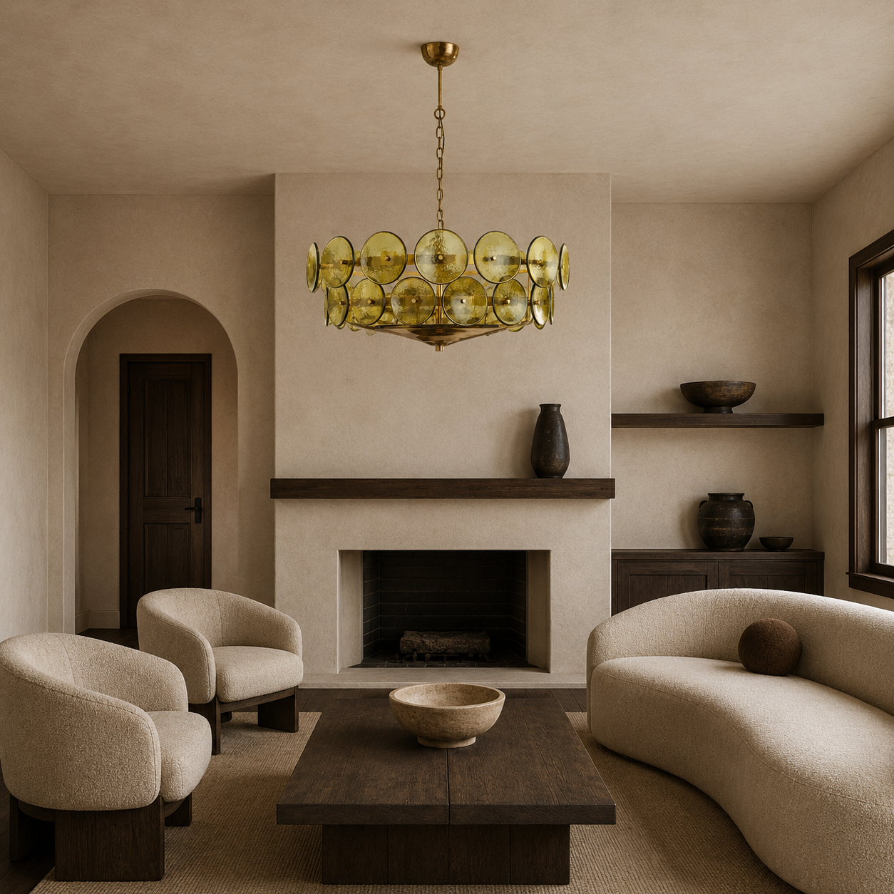 Halo Glass Chandelier