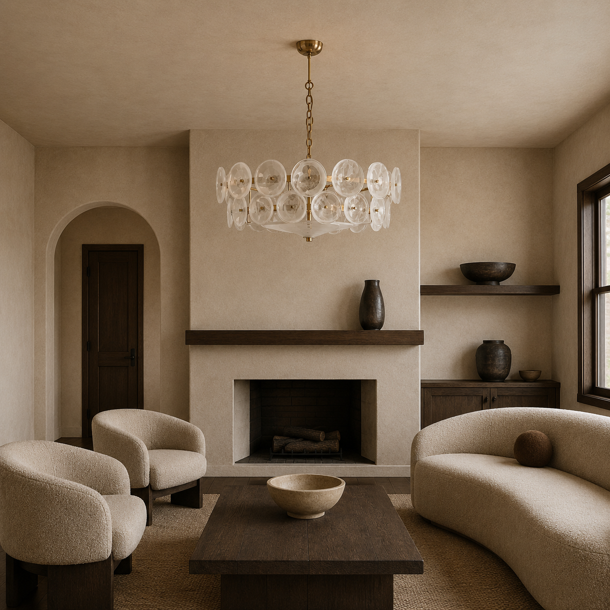 Halo Glass Chandelier