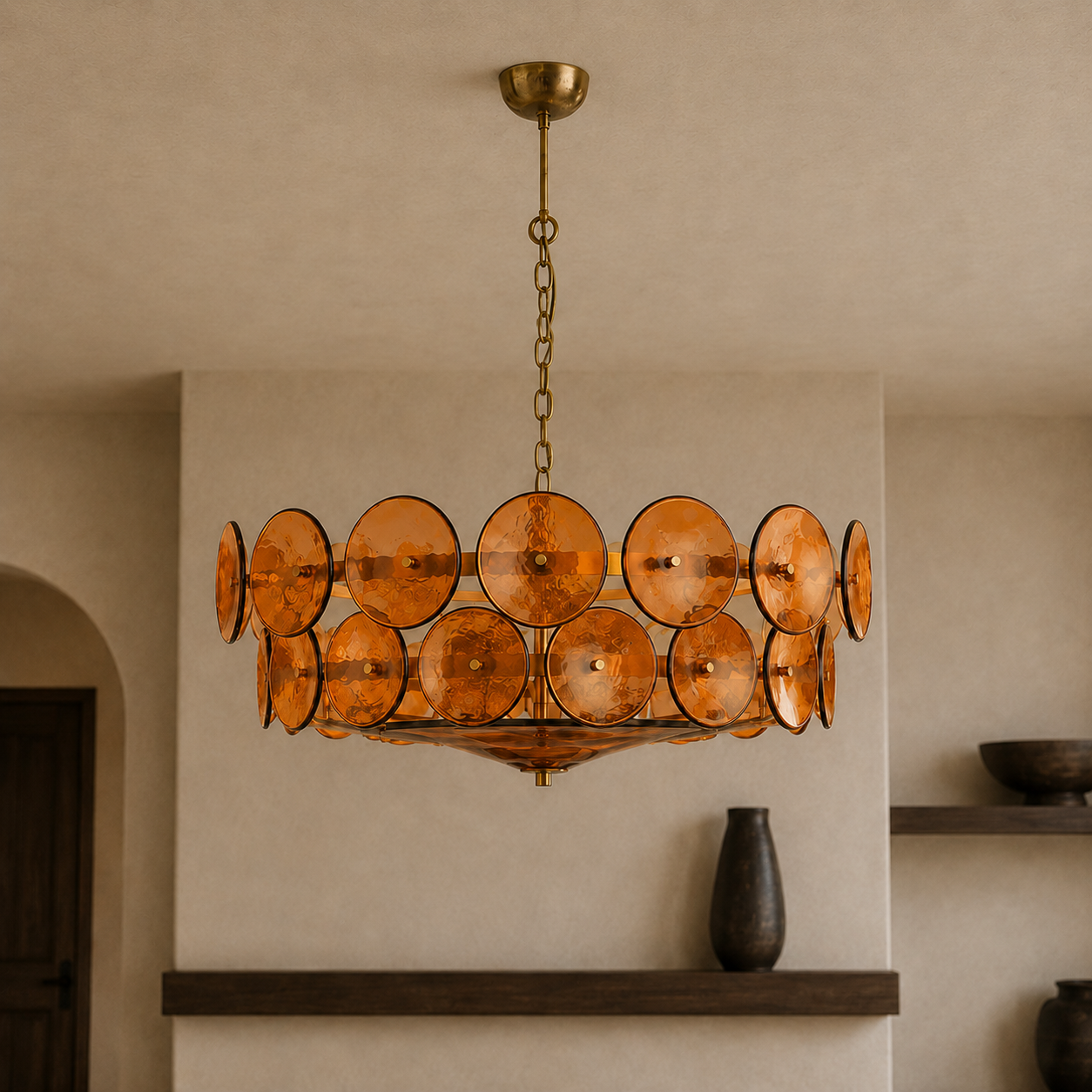 Halo Glass Chandelier