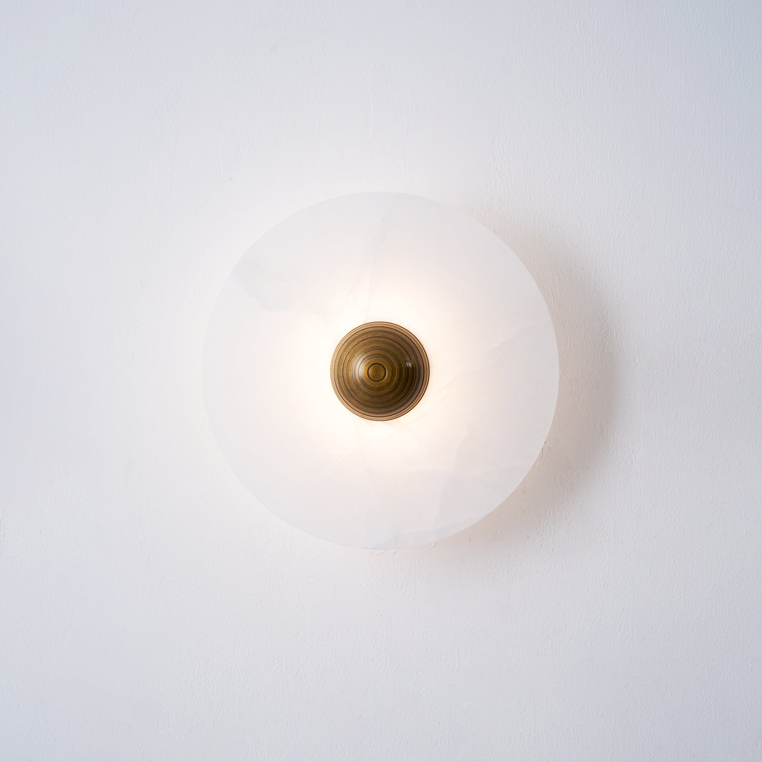 Alabaster Halo Sconce