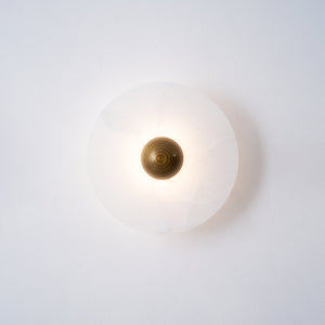 Alabaster Halo Sconce