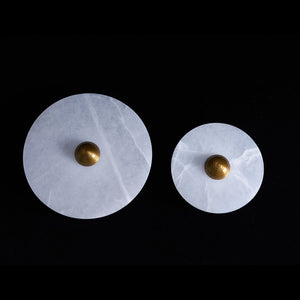 Alabaster Halo Sconce