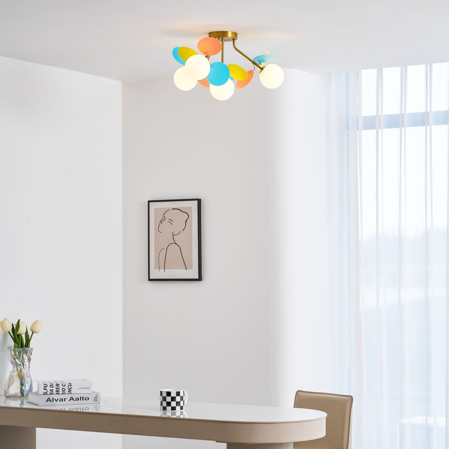 Pastel Orb Chandelier