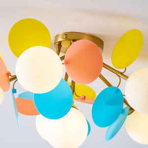 Pastel Orb Chandelier
