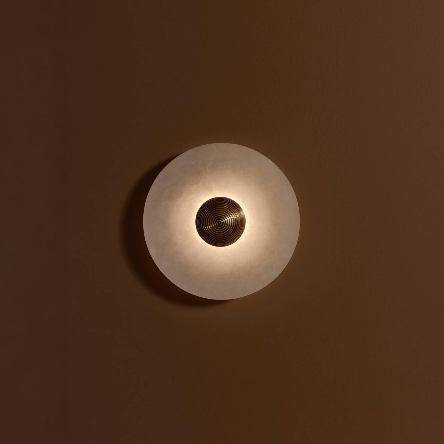 Alabaster Halo Sconce