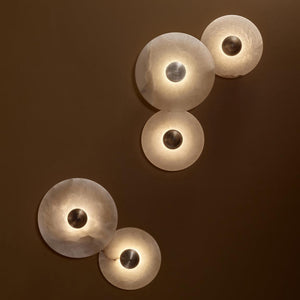Alabaster Halo Sconce