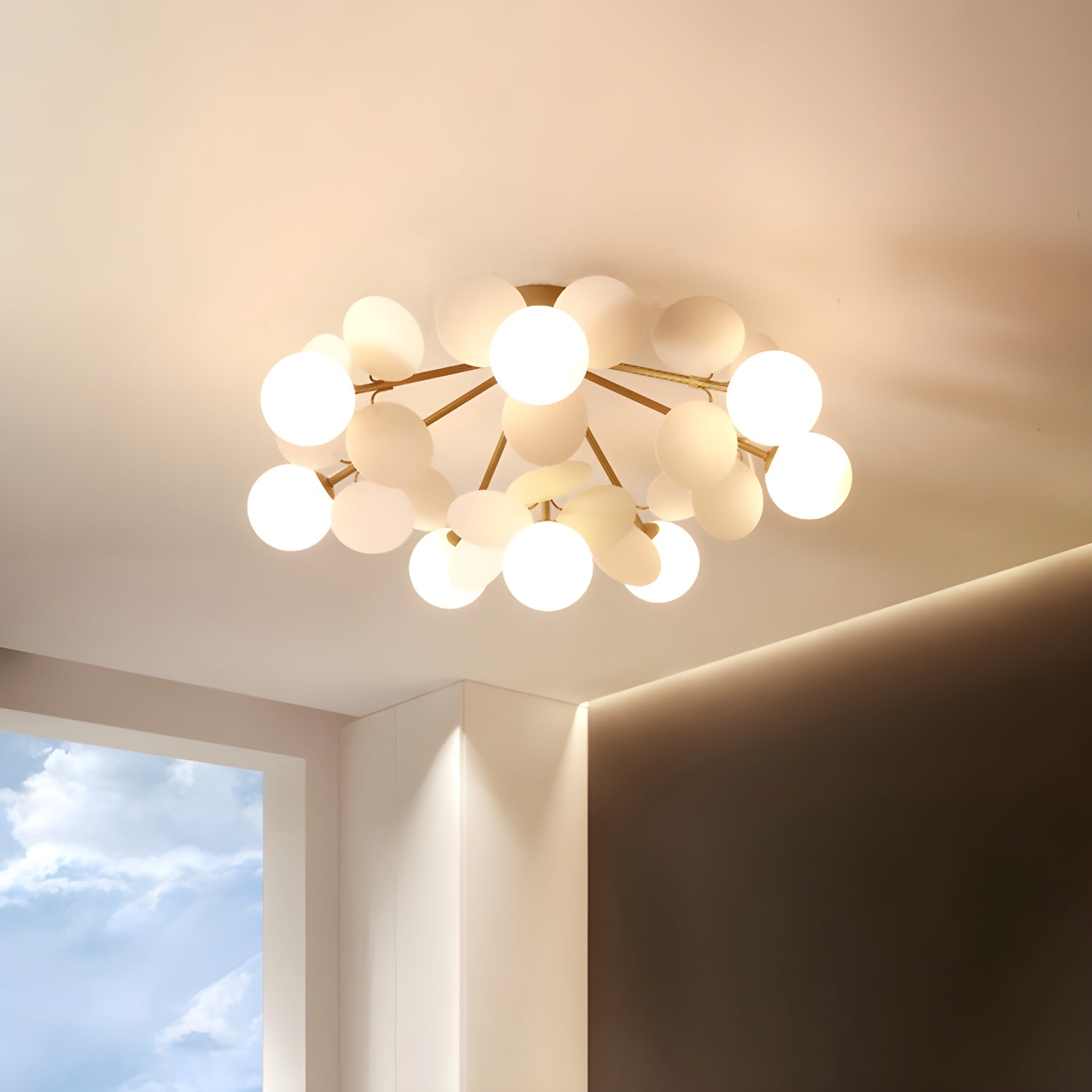 Pastel Orb Chandelier