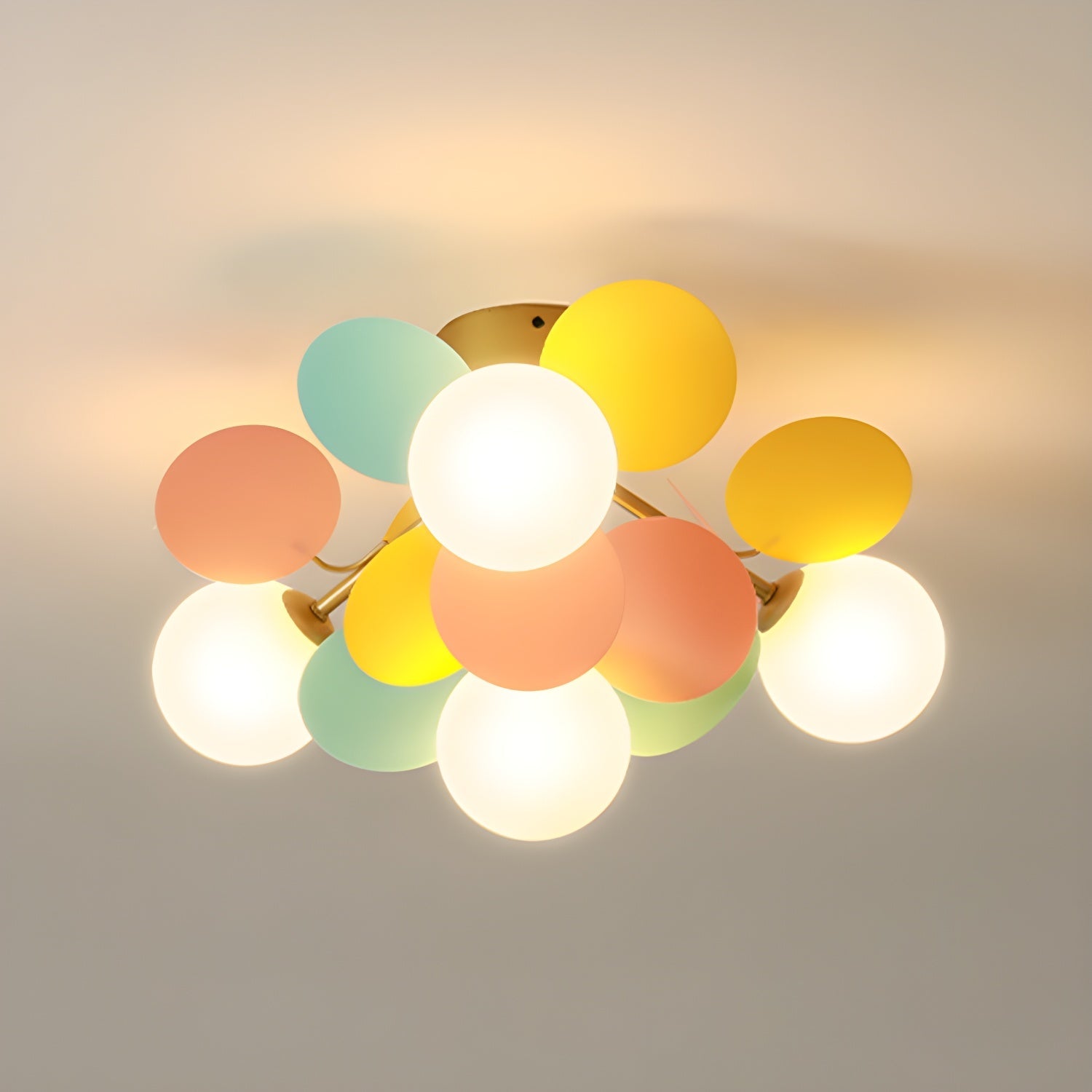 Pastel Orb Chandelier