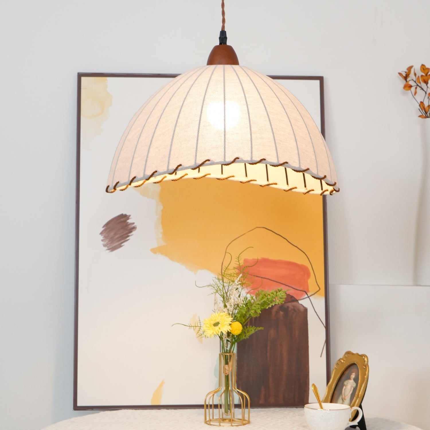 Pleated Drape Pendant
