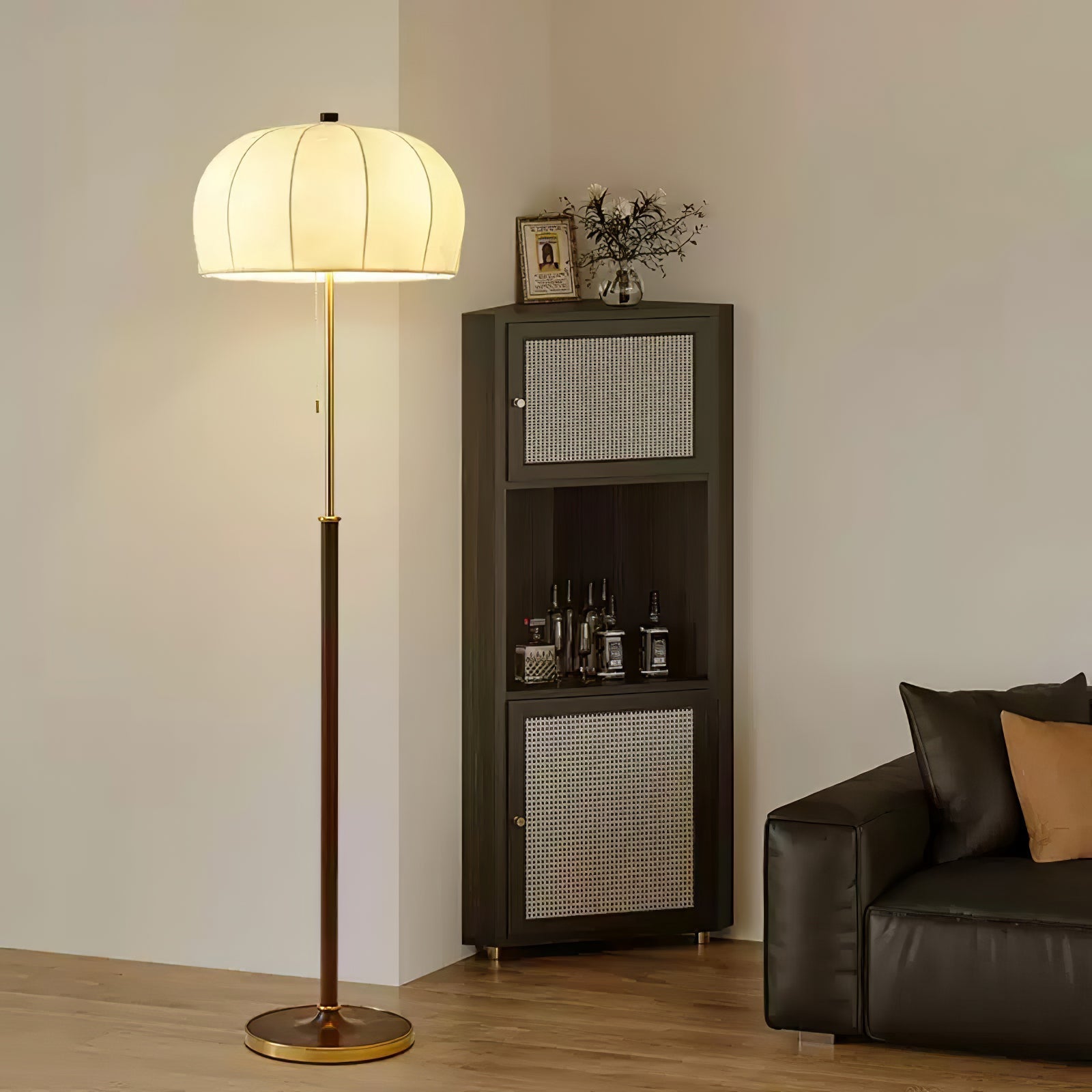 Pleated Aura Floor Lamp