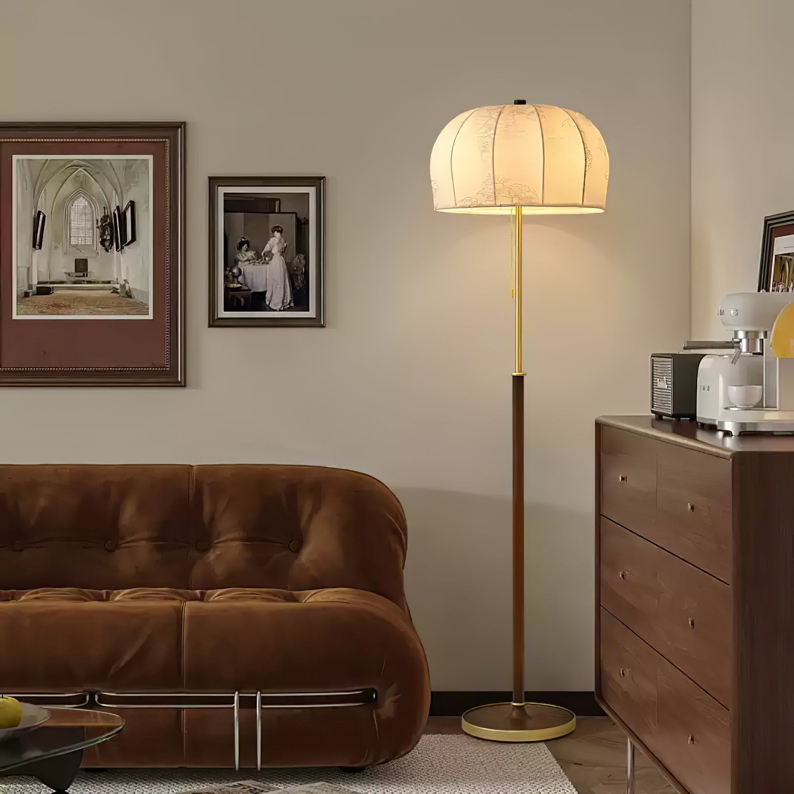Pleated Aura Floor Lamp