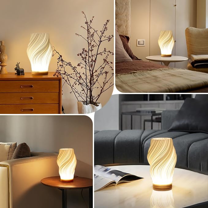 Sculpted Wave Lamp