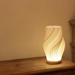 Sculpted Wave Lamp