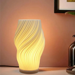 Sculpted Wave Lamp