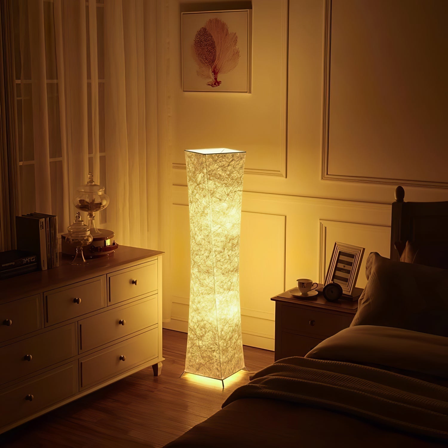 Twisted Paper Tower Lamp