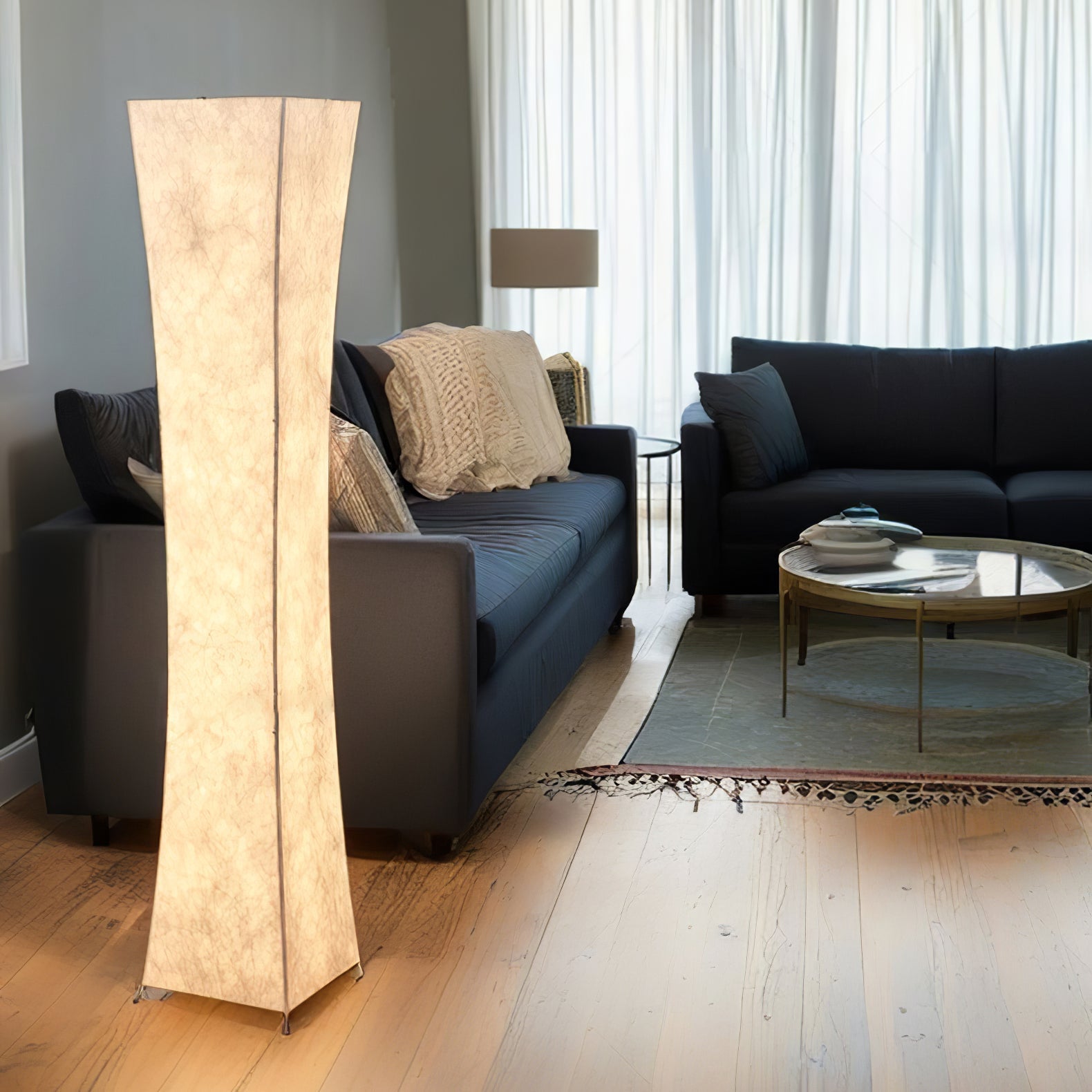 Twisted Paper Tower Lamp