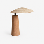 Sculpted Wood Table Lamp
