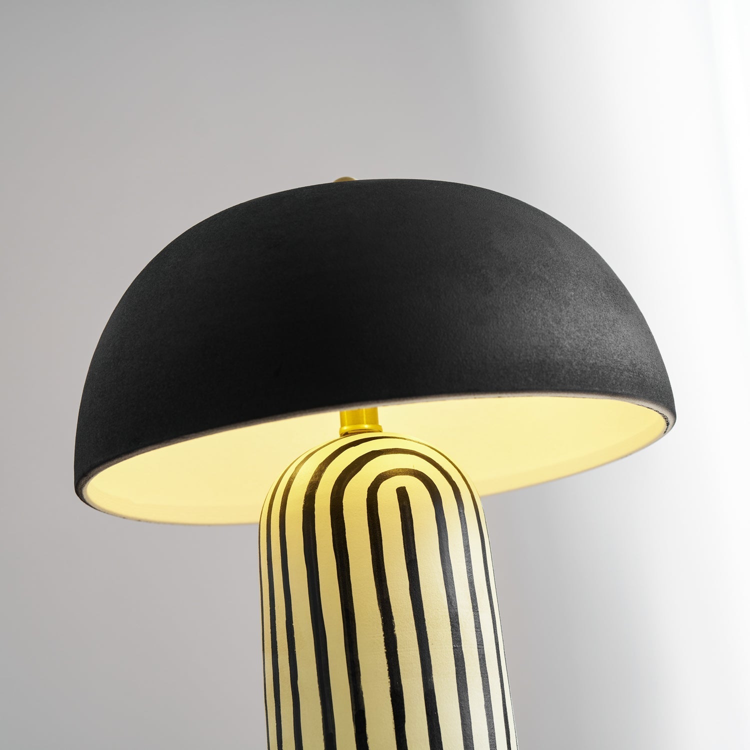 Striped Ceramic Table Lamp