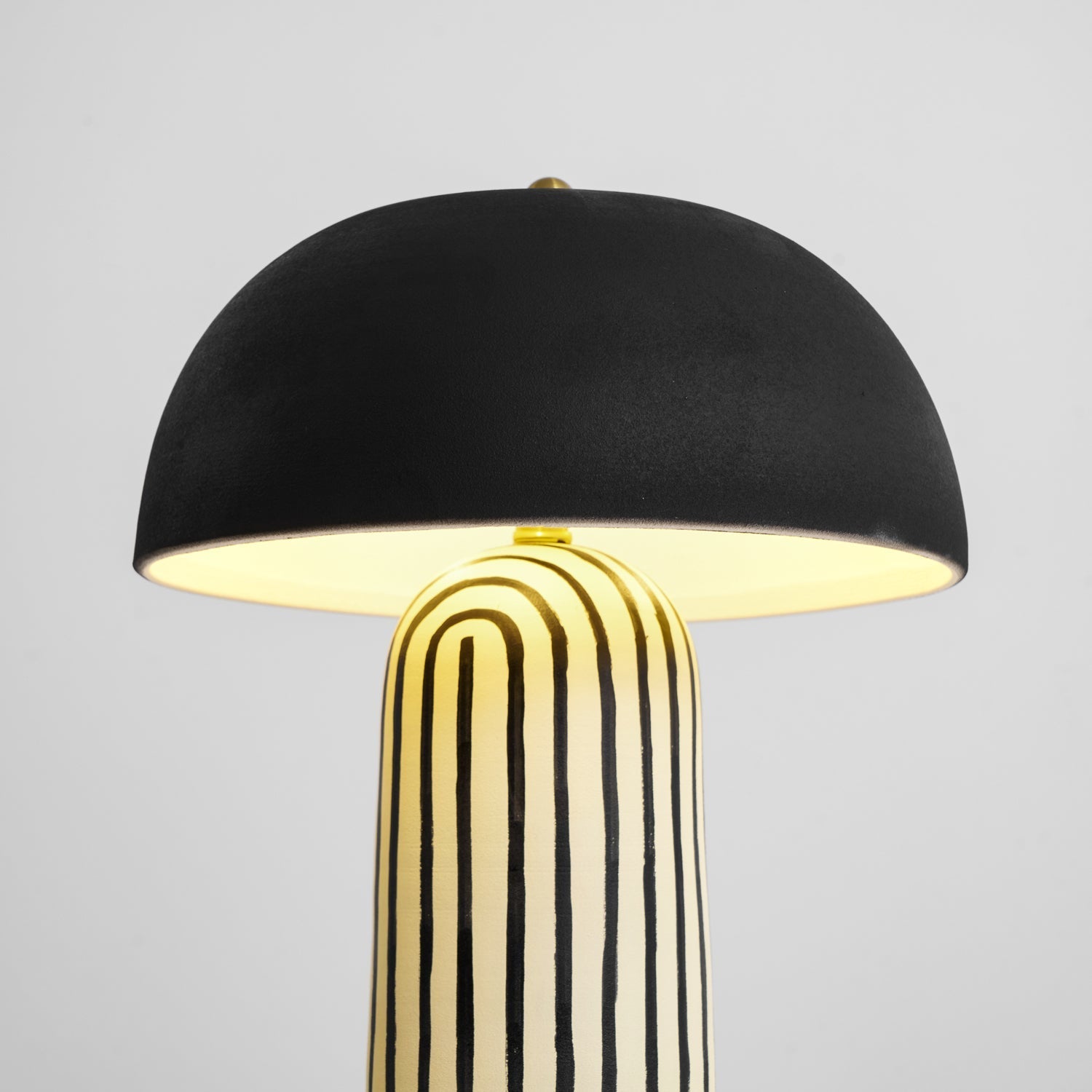 Striped Ceramic Table Lamp