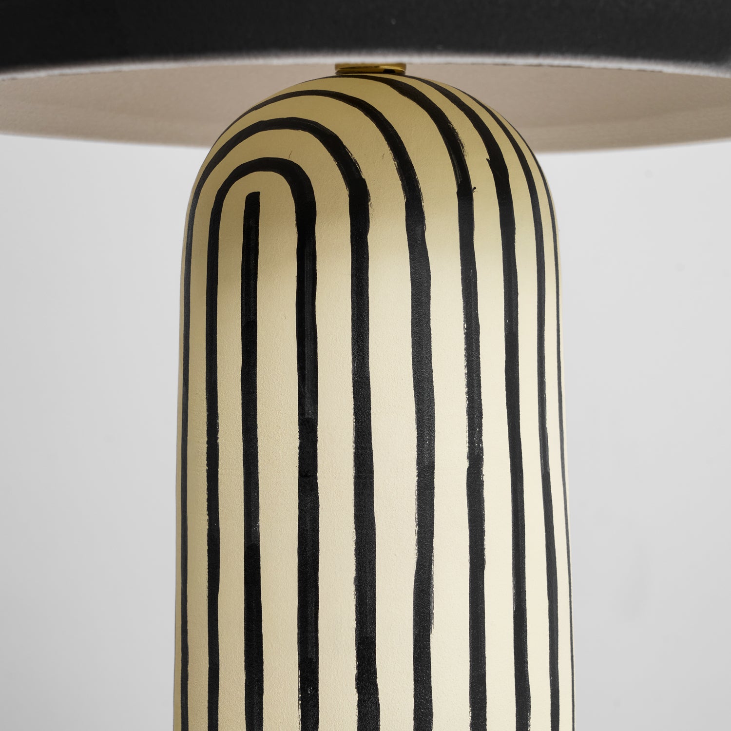 Striped Ceramic Table Lamp