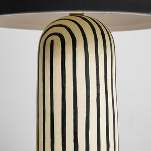 Striped Ceramic Table Lamp