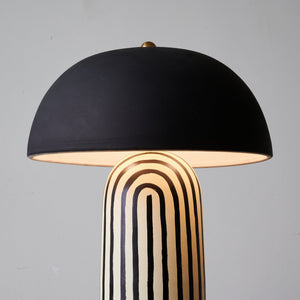 Striped Ceramic Table Lamp