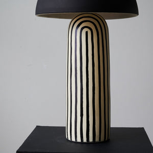 Striped Ceramic Table Lamp