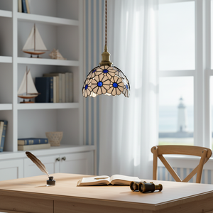Floral Glass Pendant Light