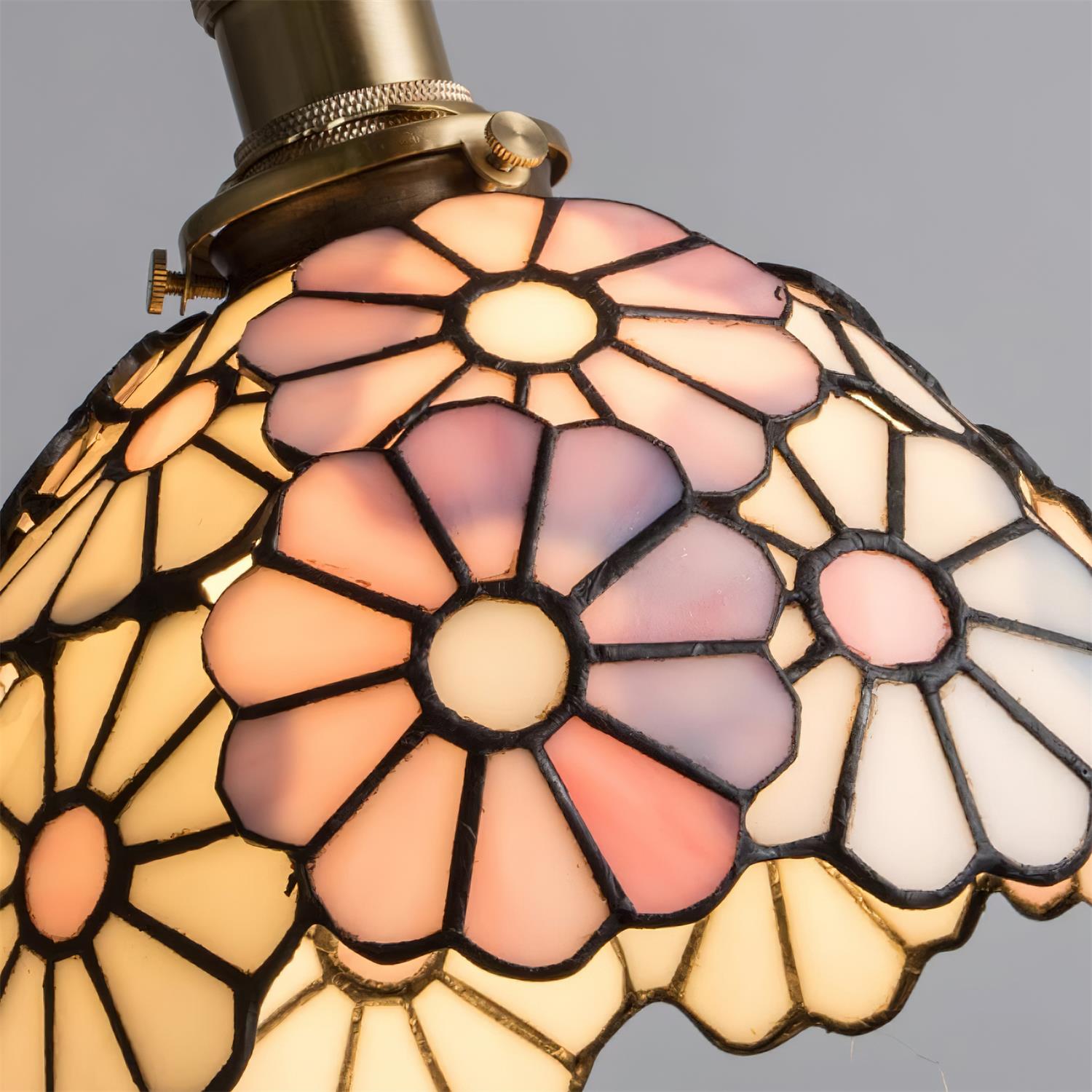 Floral Glass Pendant Light