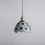 Floral Glass Pendant Light