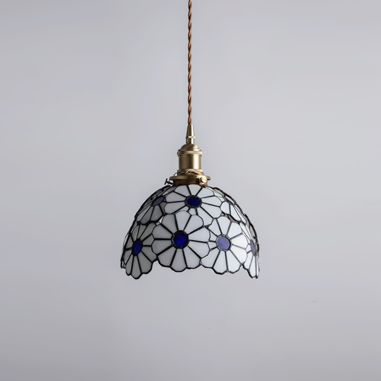 Floral Glass Pendant Light