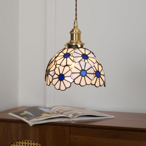 Floral Glass Pendant Light