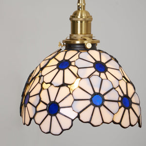 Floral Glass Pendant Light