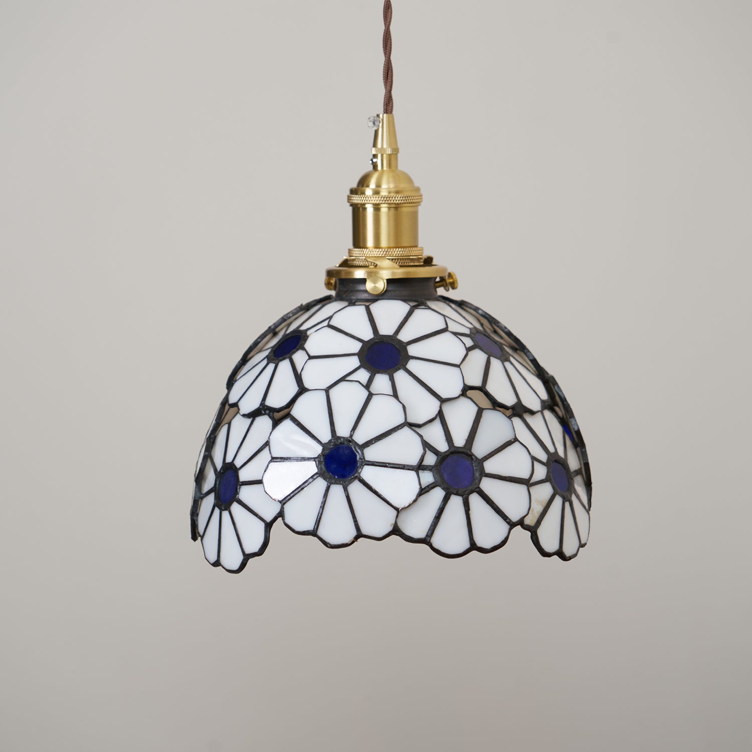 Floral Glass Pendant Light