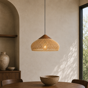 Woven Rattan Pendant