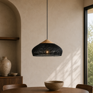 Woven Rattan Pendant