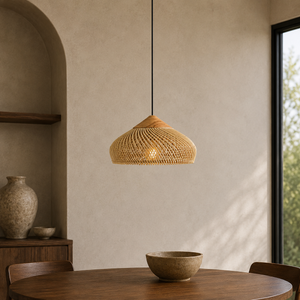 Woven Rattan Pendant