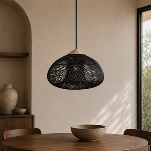 Woven Rattan Pendant