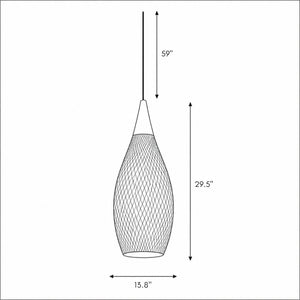 Woven Rattan Pendant