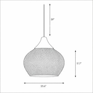 Woven Rattan Pendant