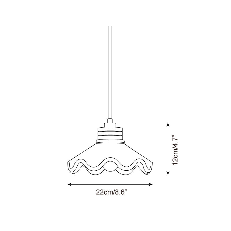 Scalloped Wave Pendant