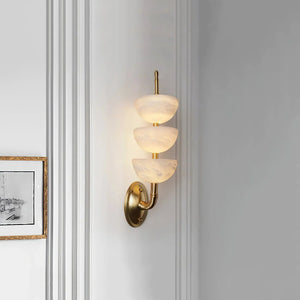 Alabaster Stacked Sconce