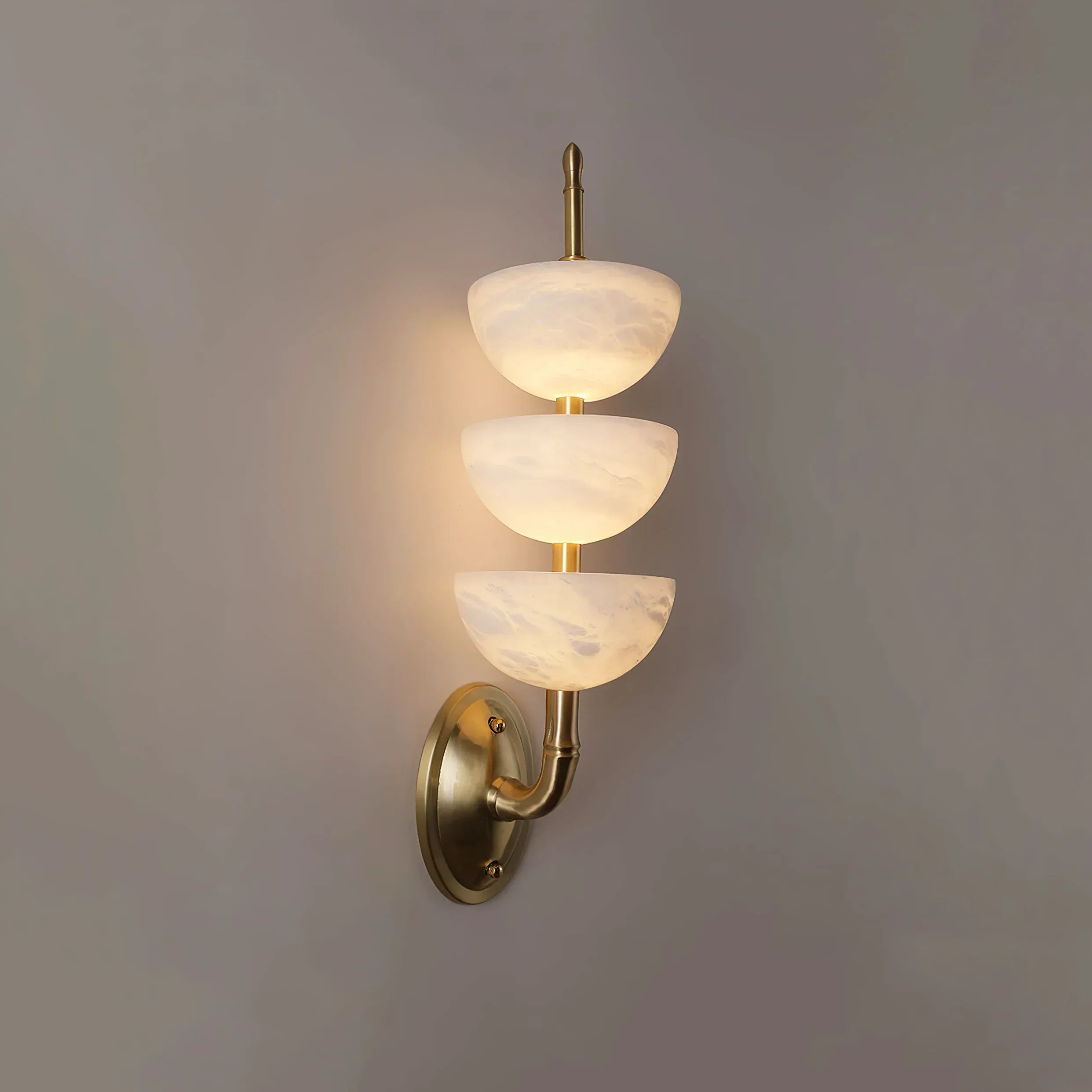 Alabaster Stacked Sconce