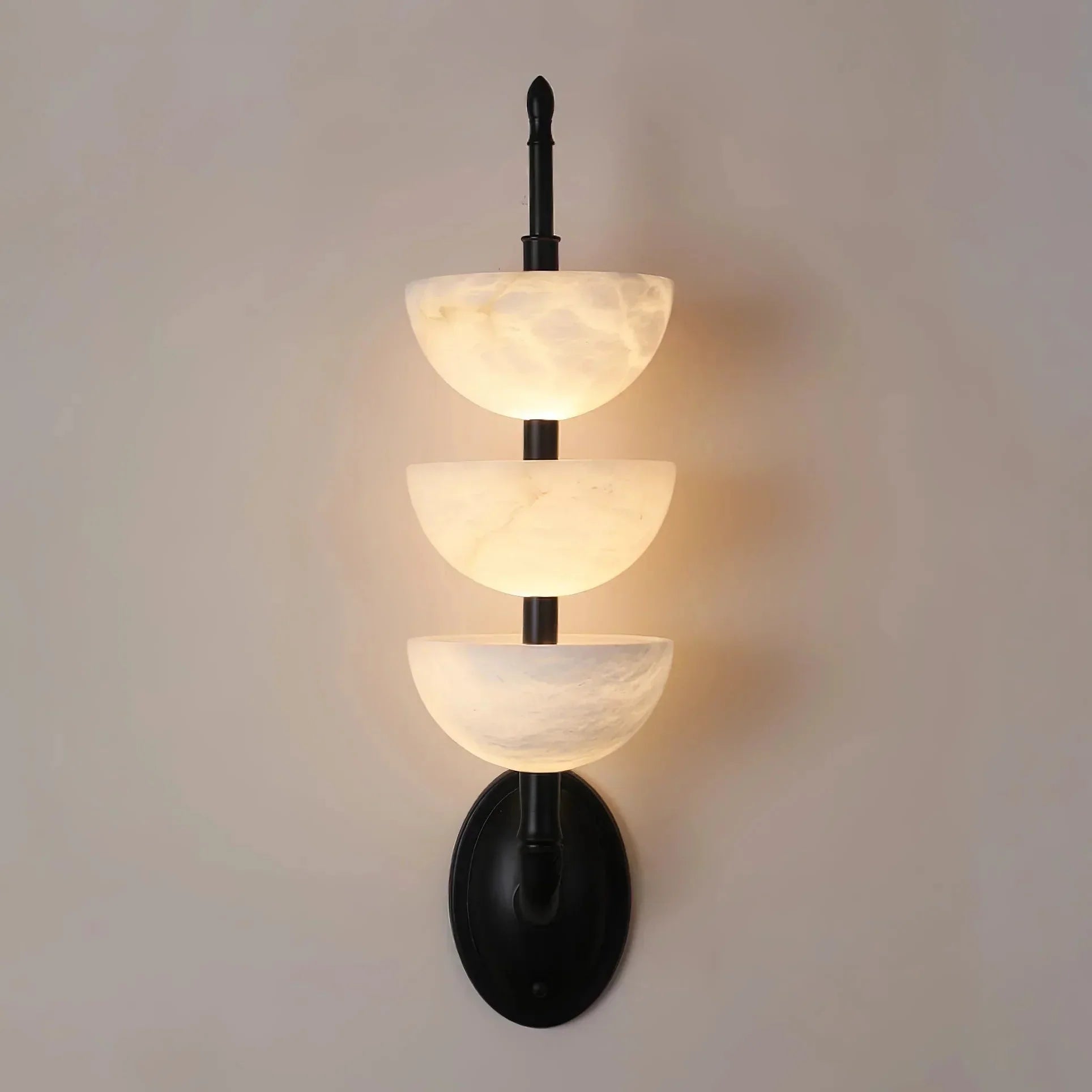 Alabaster Stacked Sconce